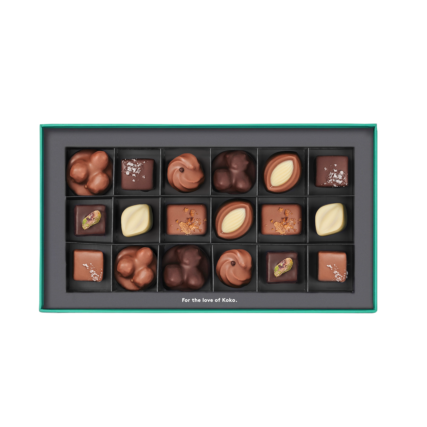 The Nuts to Caramel Collection Praline Gift Box | 18 Piece