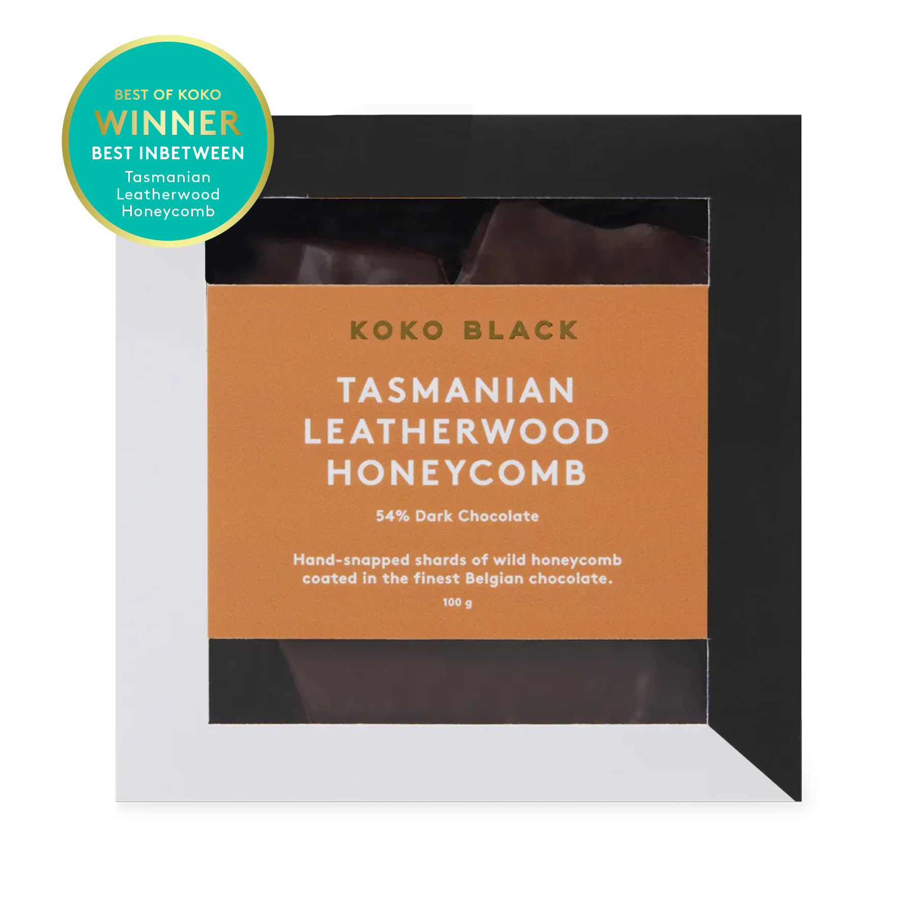Tasmanian Leatherwood Honeycomb 100g | Dark Chocolate