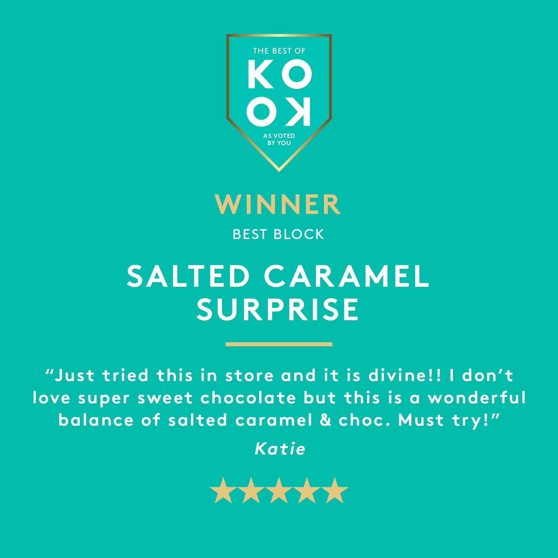 Salted Caramel Surprise | Milk Chocolate Block