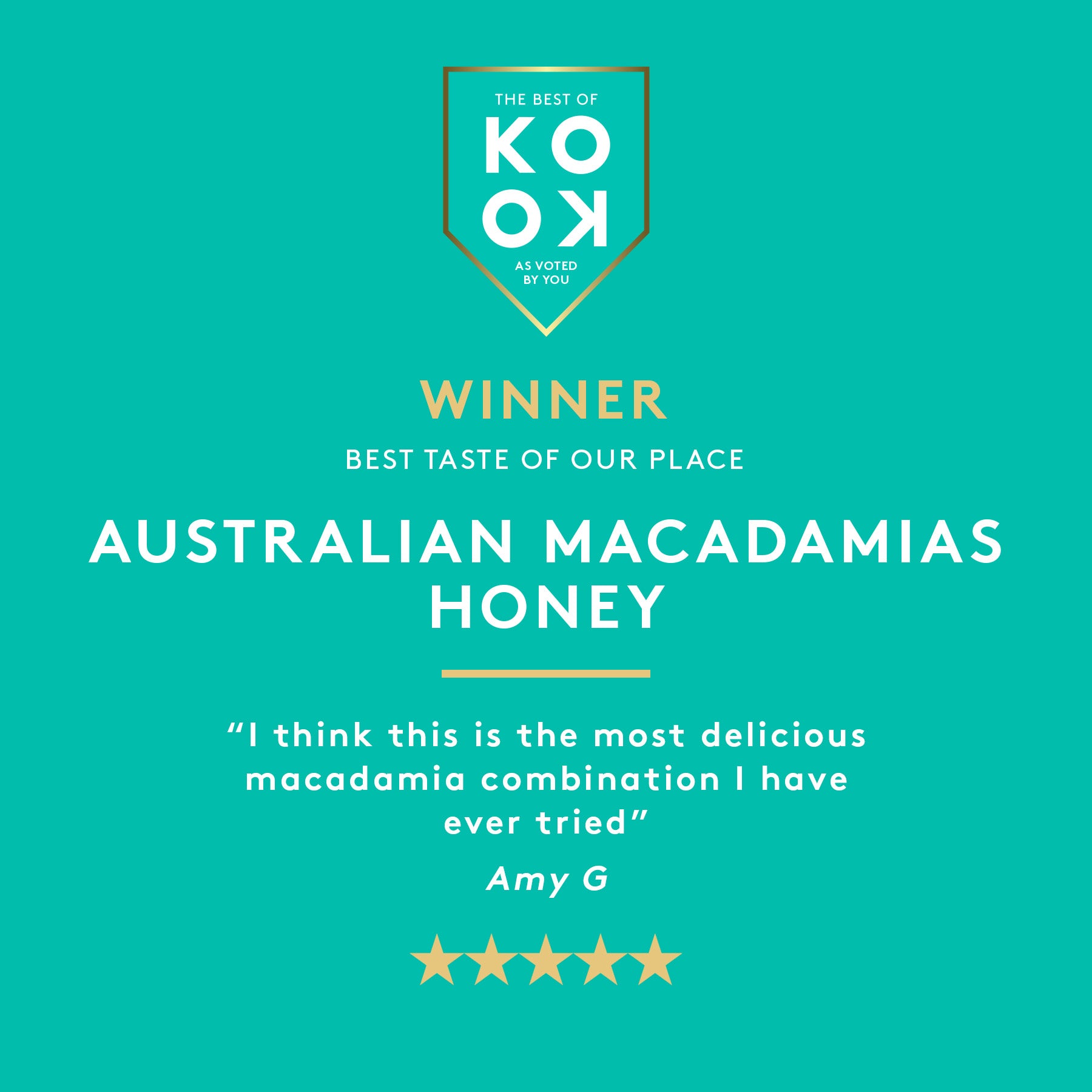 Honey Macadamias 165g | Milk Chocolate