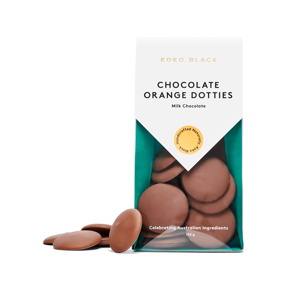 Chocolate Orange Dotties 100g | Milk Chocolate