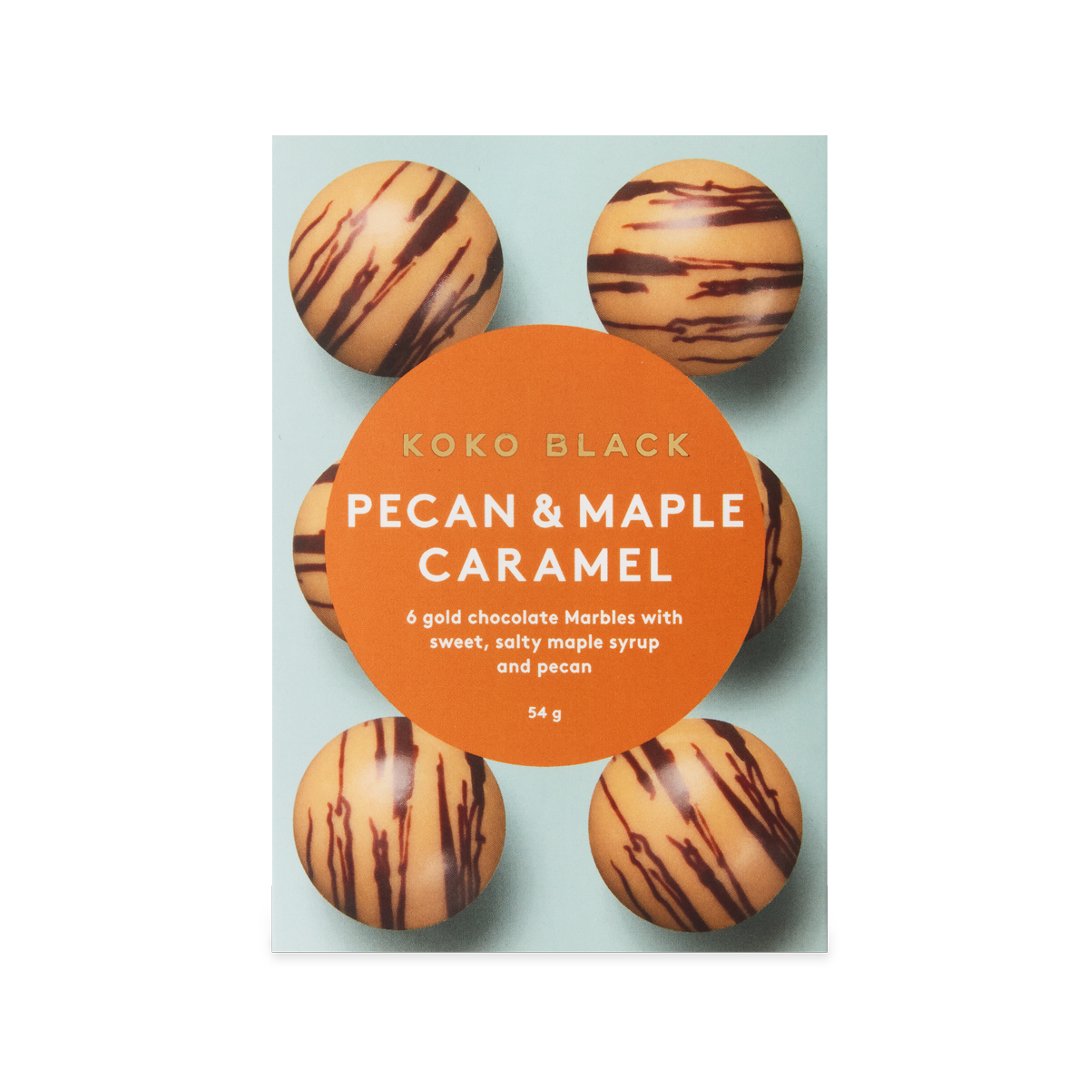 Pecan & Maple Caramel Marbles | Gold Chocolate