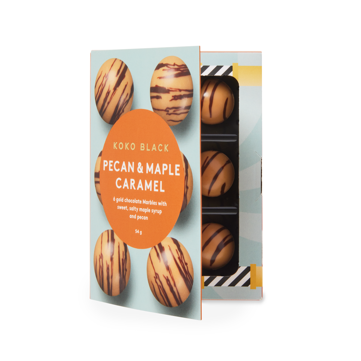 Pecan & Maple Caramel Marbles | Gold Chocolate