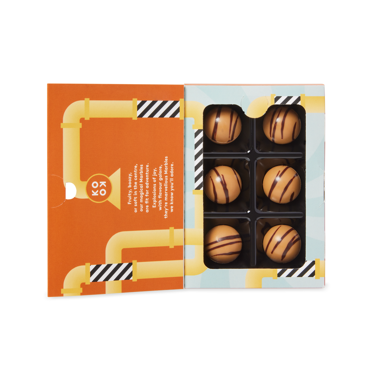Pecan & Maple Caramel Marbles | Gold Chocolate