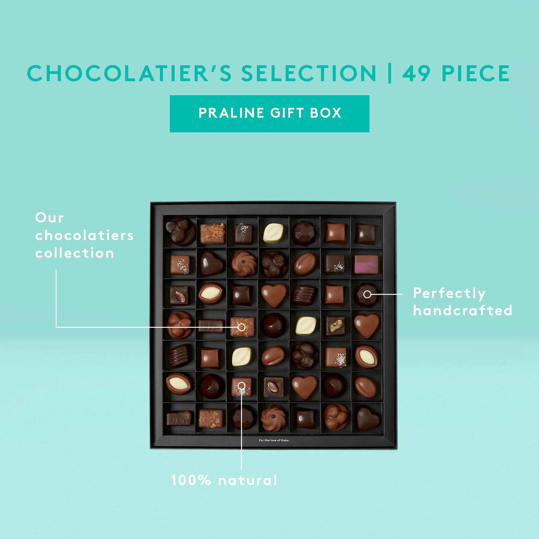 Chocolatier's Selection Praline Gift Box | 49 Piece