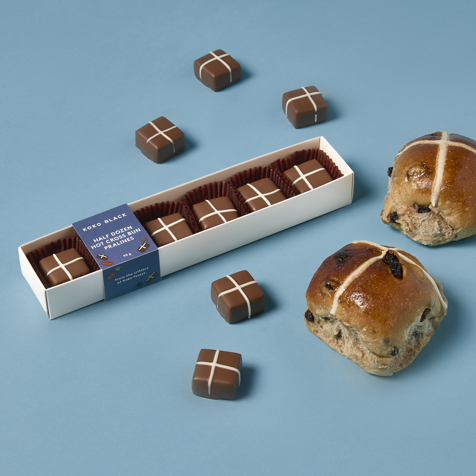 Hot Cross Bun Praline | 6 Piece