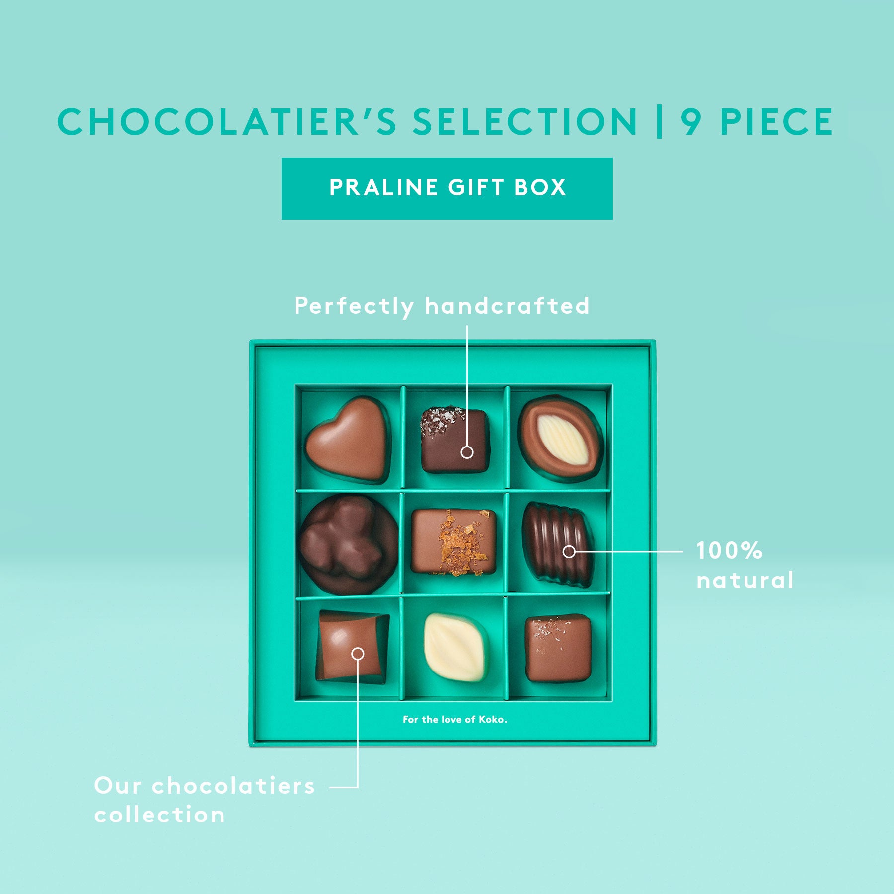 Chocolatier's Selection Praline Gift Box | 9 Piece