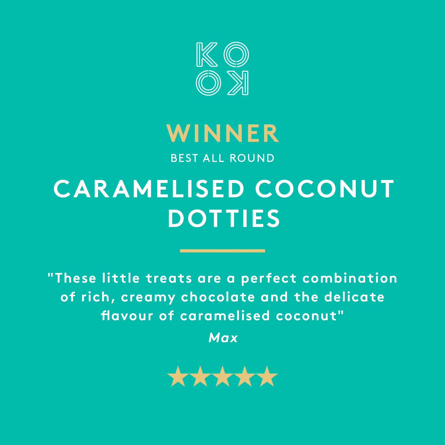 Caramelised Coconut Dotties | Milk Chocolate