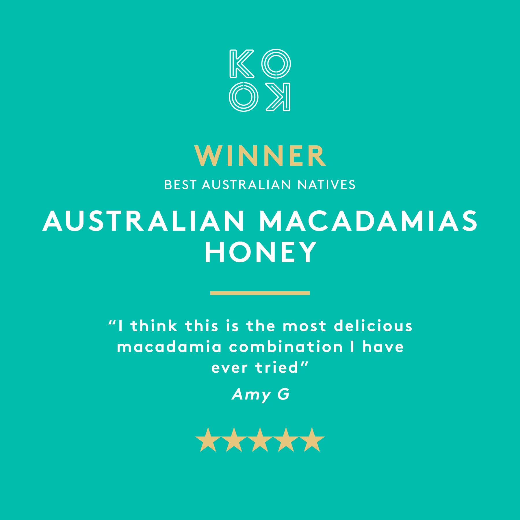 Honey Macadamias 165g | Milk Chocolate