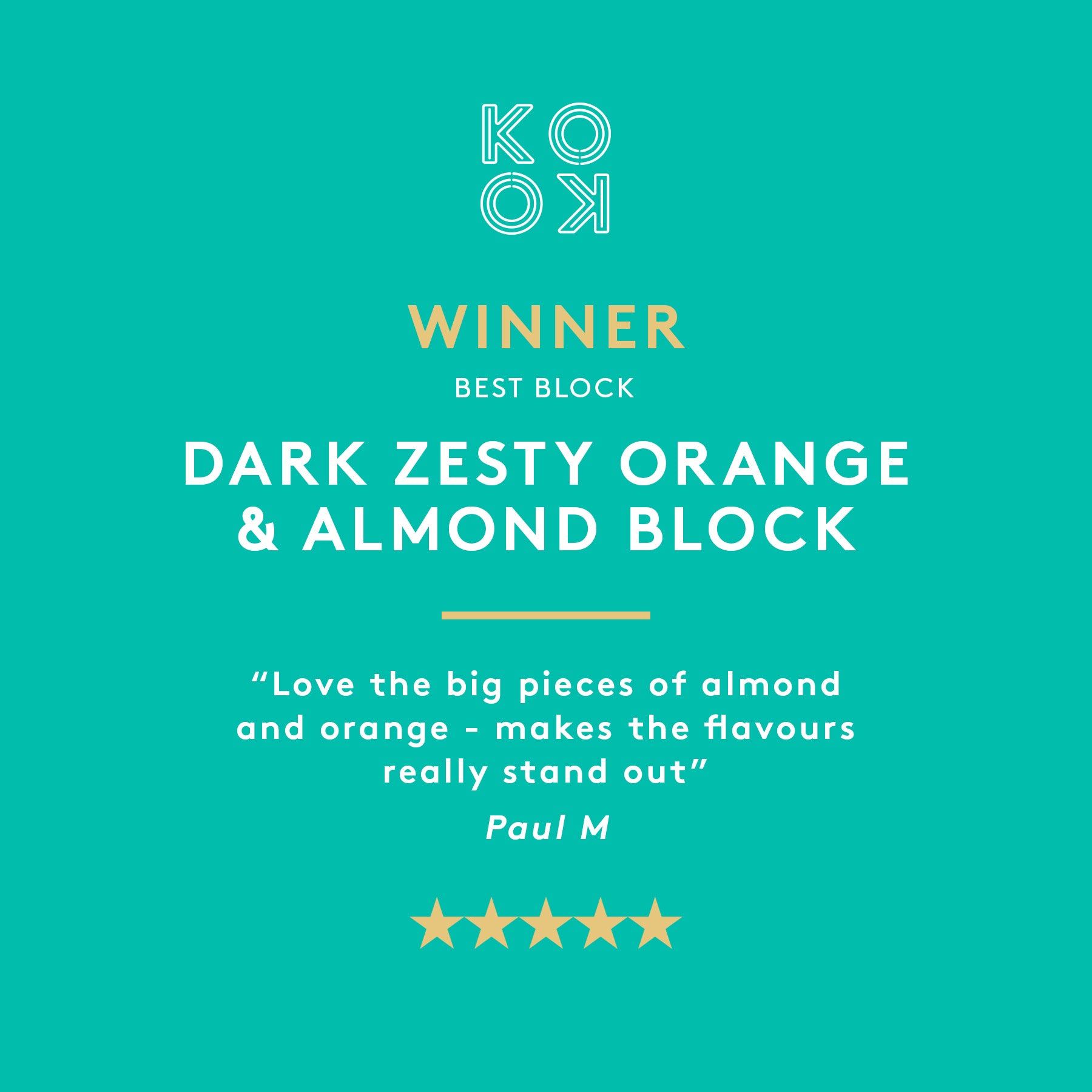 Dark Zesty Orange & Almond 100g | Dark Chocolate Block