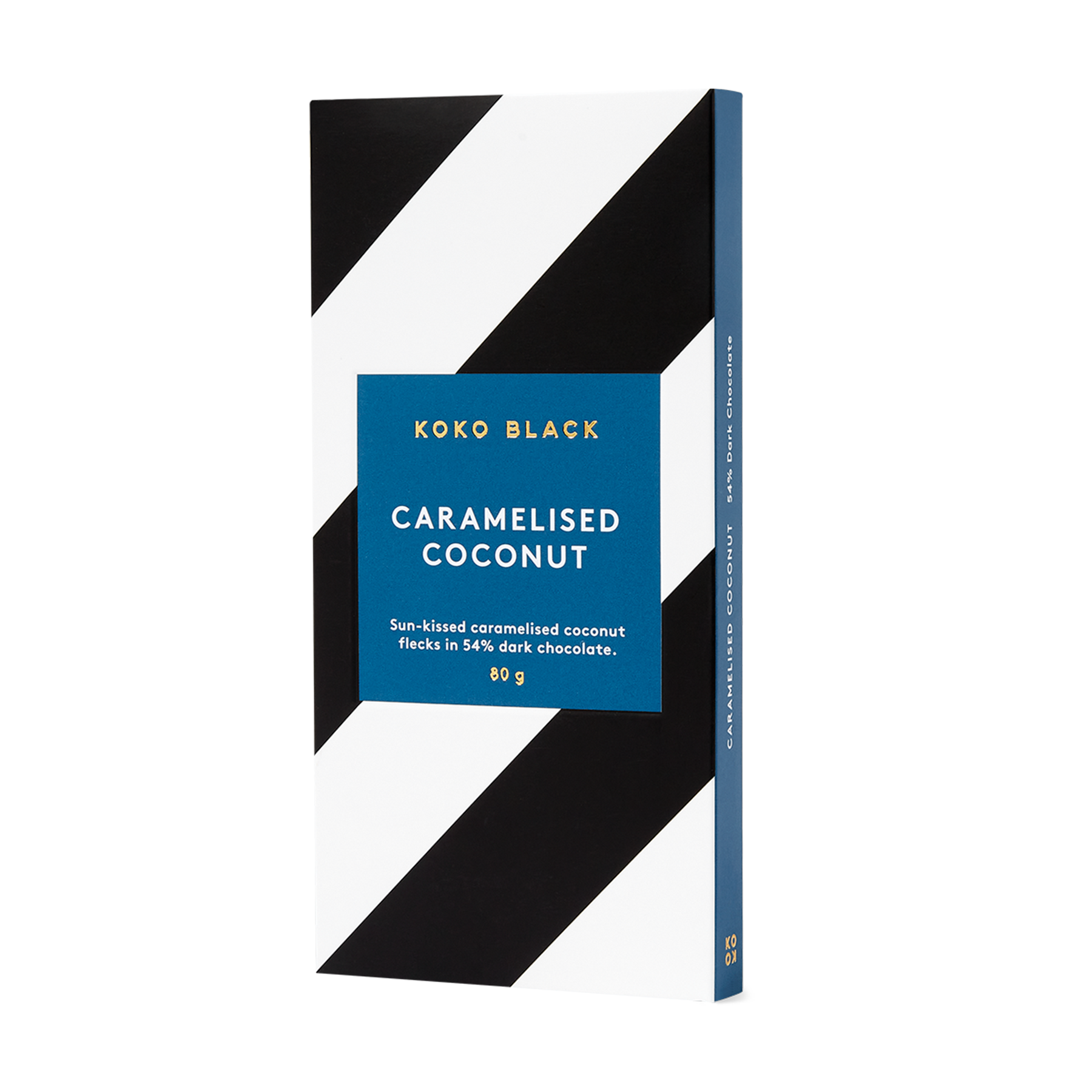 Caramelised Coconut 80g | Dark Chocolate Block