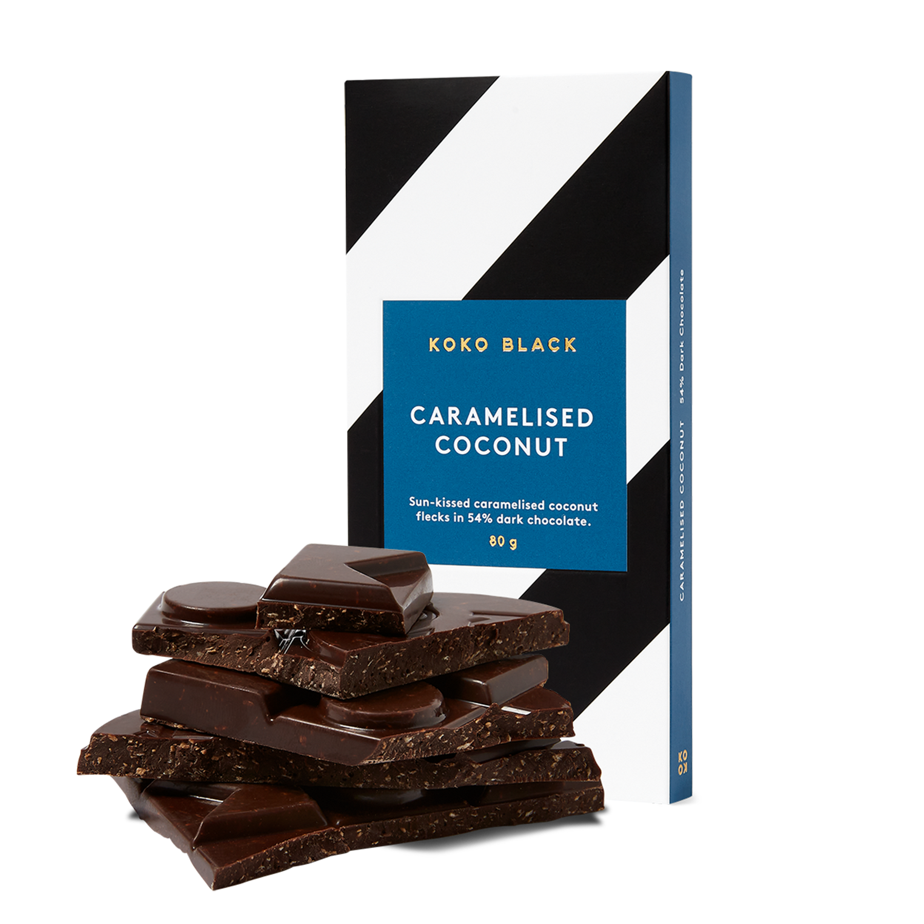 Caramelised Coconut | Dark Chocolate Block