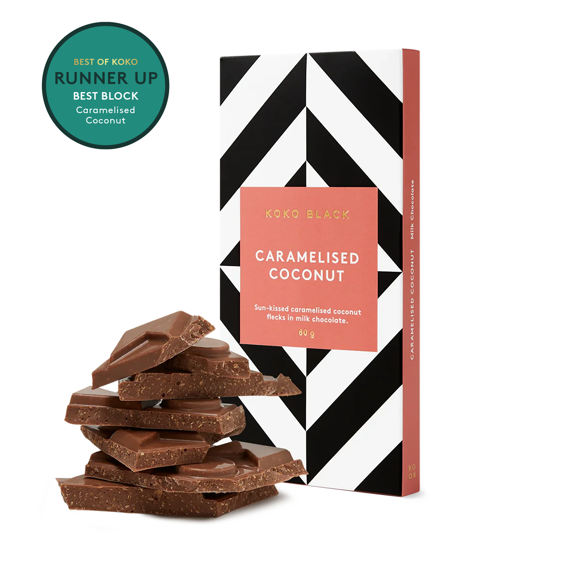 Caramelised Coconut | Milk Chocolate Block