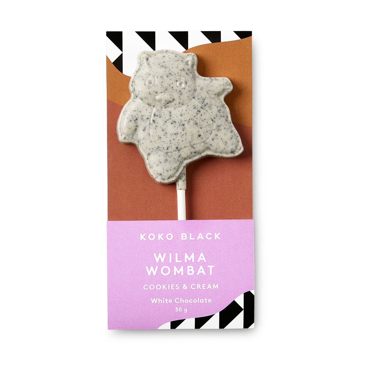 Wilma Wombat Pop Cookies & Cream | White Chocolate