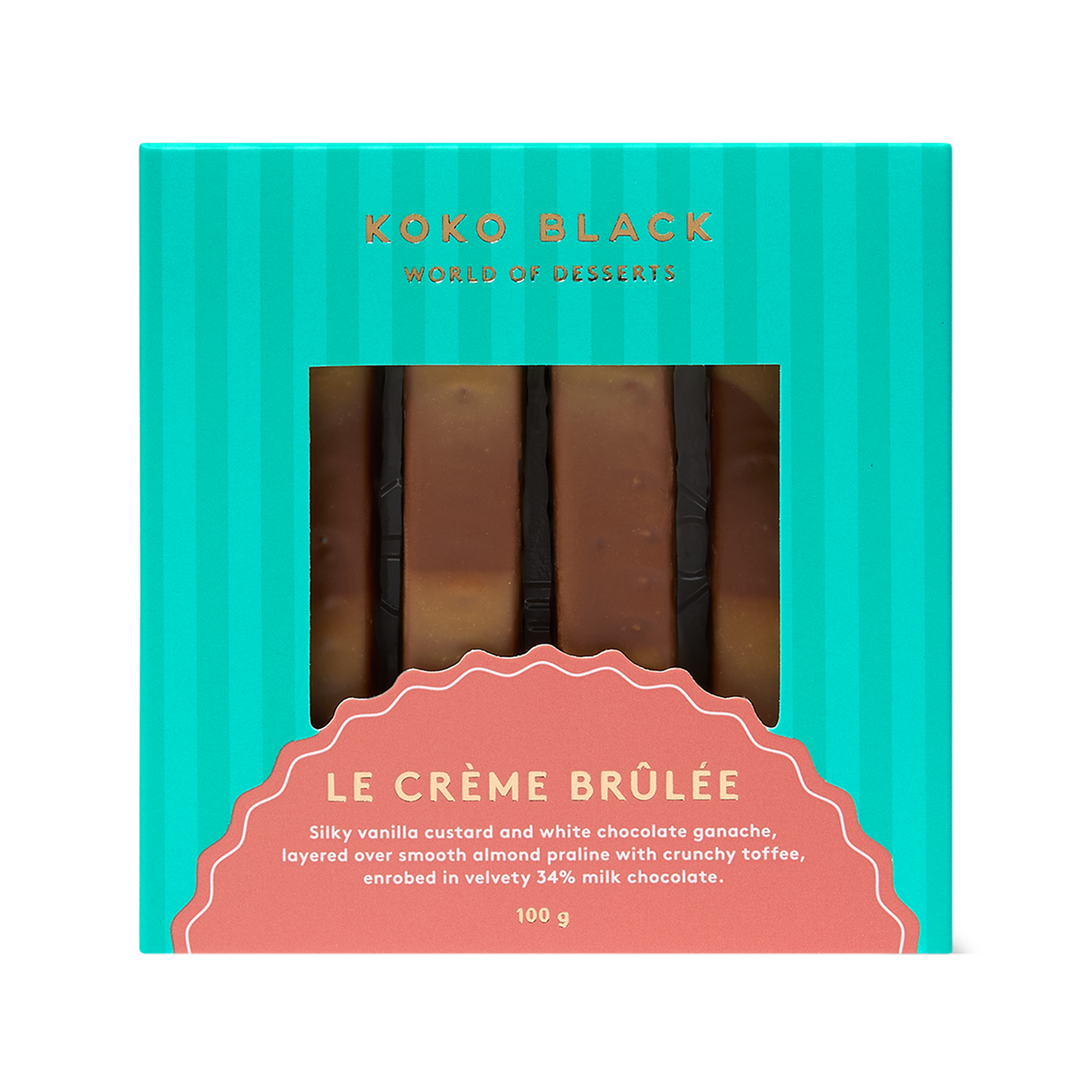 Crème Brûlée Bars 100g | Milk Chocolate