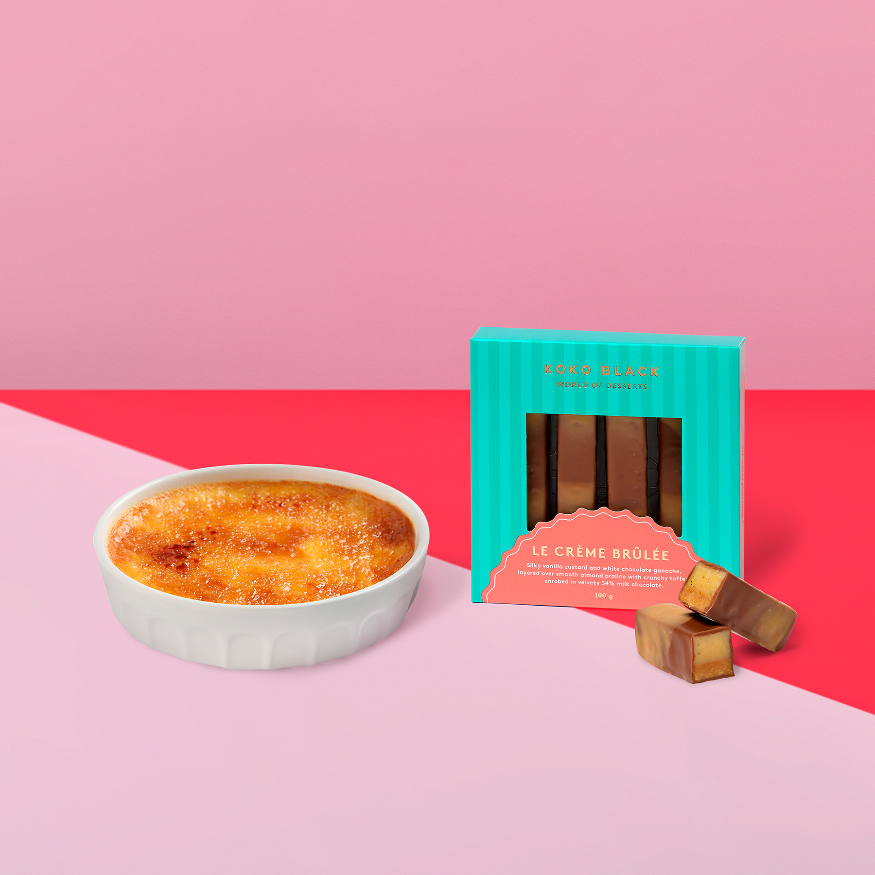 Crème Brûlée Bars 100g | Milk Chocolate