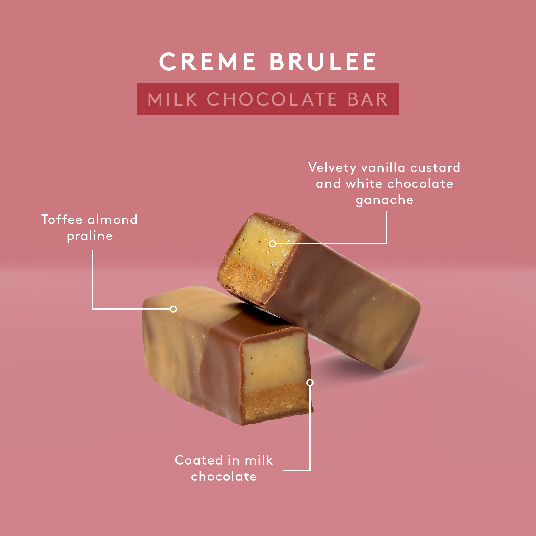 Crème Brûlée Bars 100g | Milk Chocolate
