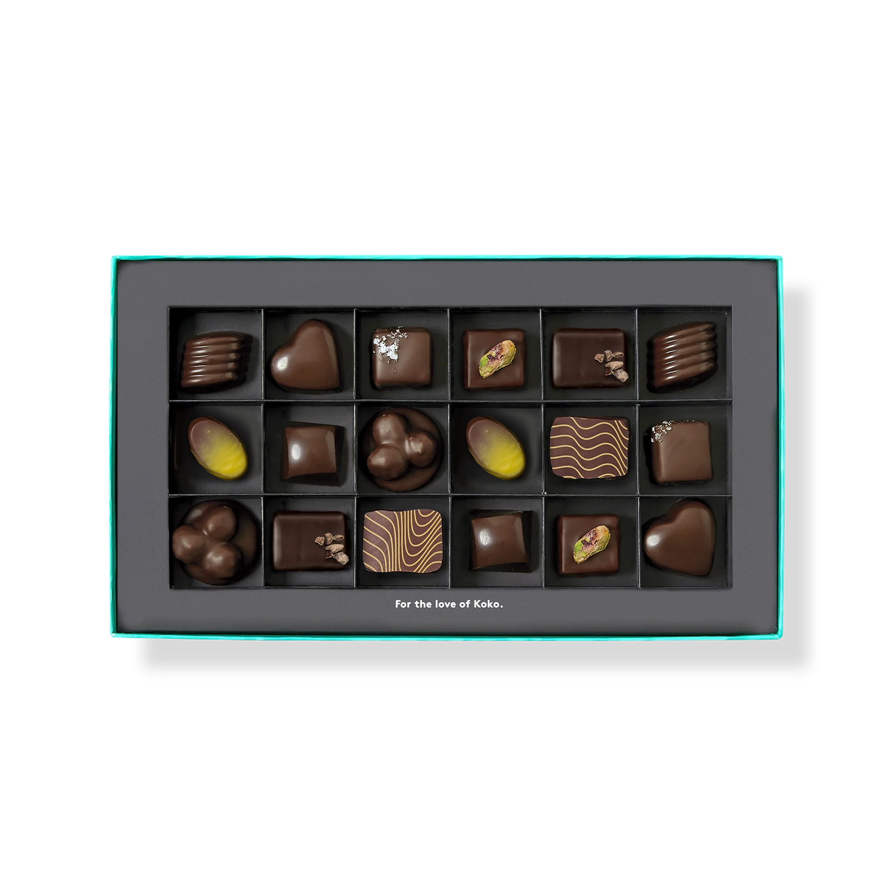 The Dark Collection Praline Gift Box | 18 Piece