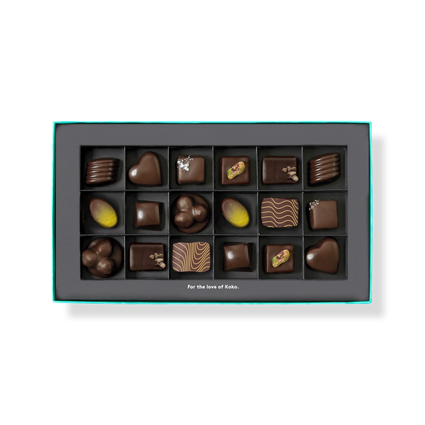The Dark Collection Praline Gift Box | 18 Piece – Koko Black Chocolate