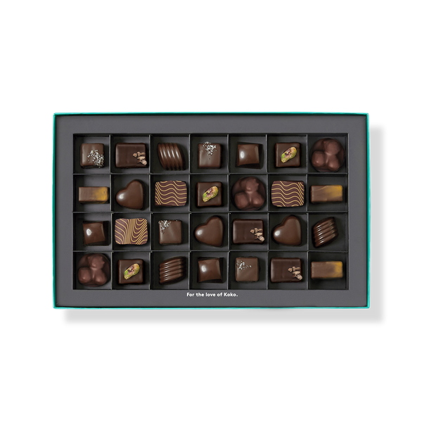 The Dark Collection Praline Gift Box | 28 Piece – Koko Black Chocolate