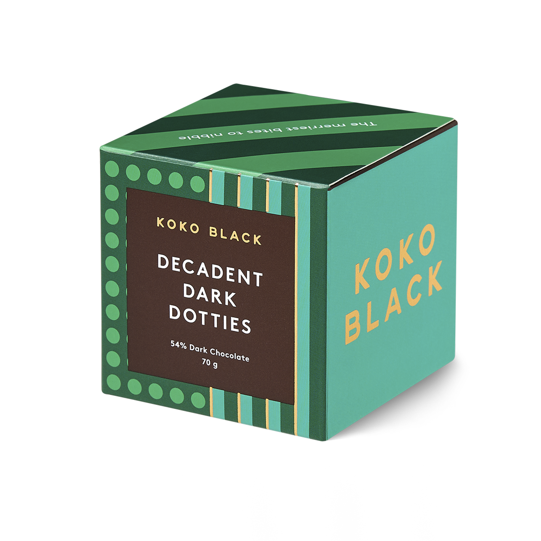 Decadent Dark Dotties Cube | Dark Chocolate