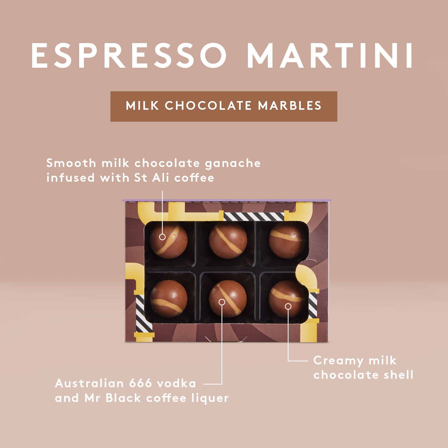 Espresso Martini Marbles | Milk Chocolate
