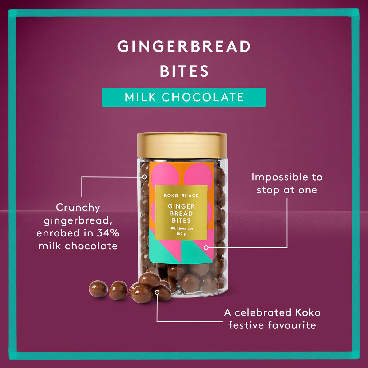 Gingerbread Bites | Milk Chocolate