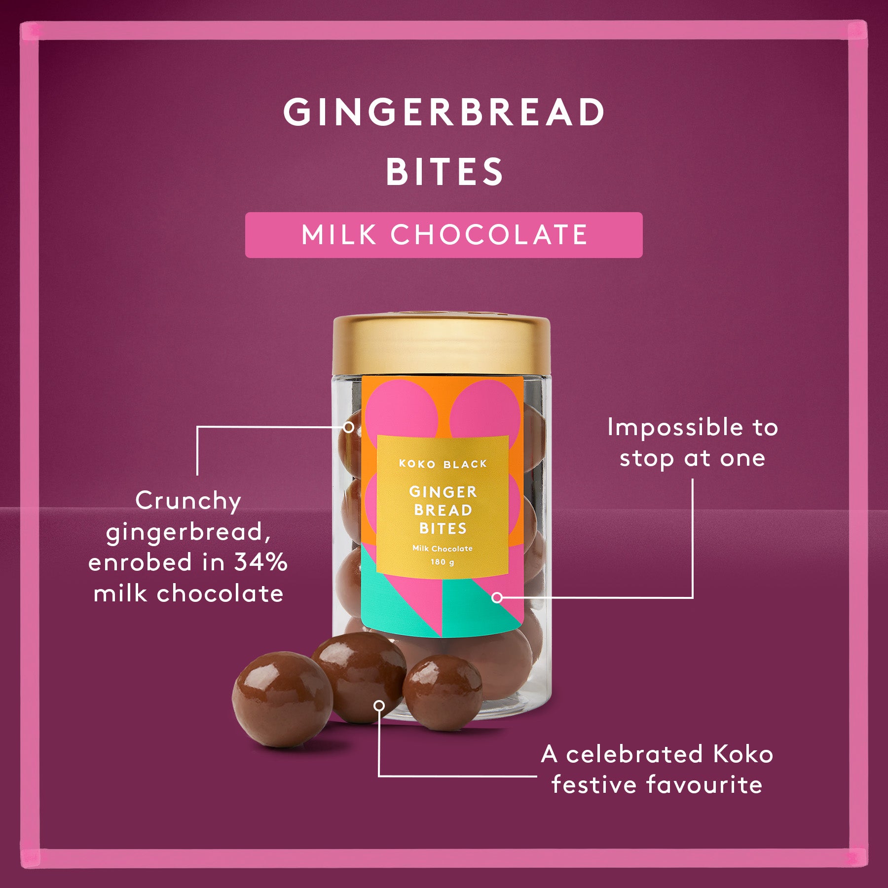 Gingerbread Bites | Milk Chocolate