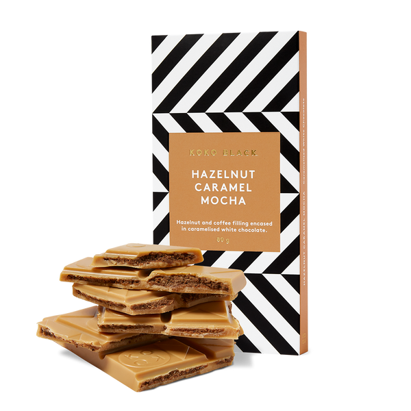 Hazelnut Caramel Mocha | Gold Chocolate Block – Koko Black Chocolate
