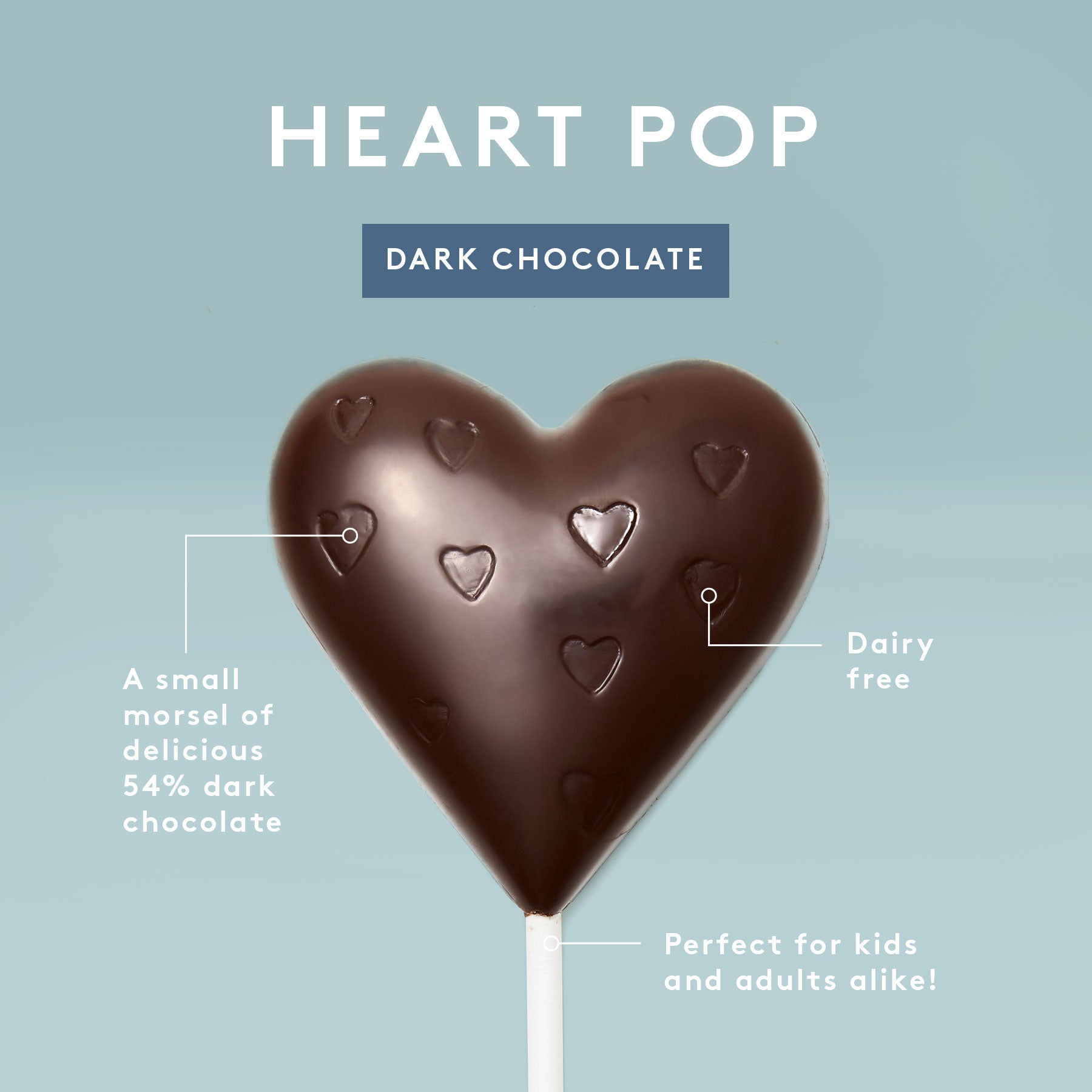 Heart Pop | 54% Dark Chocolate