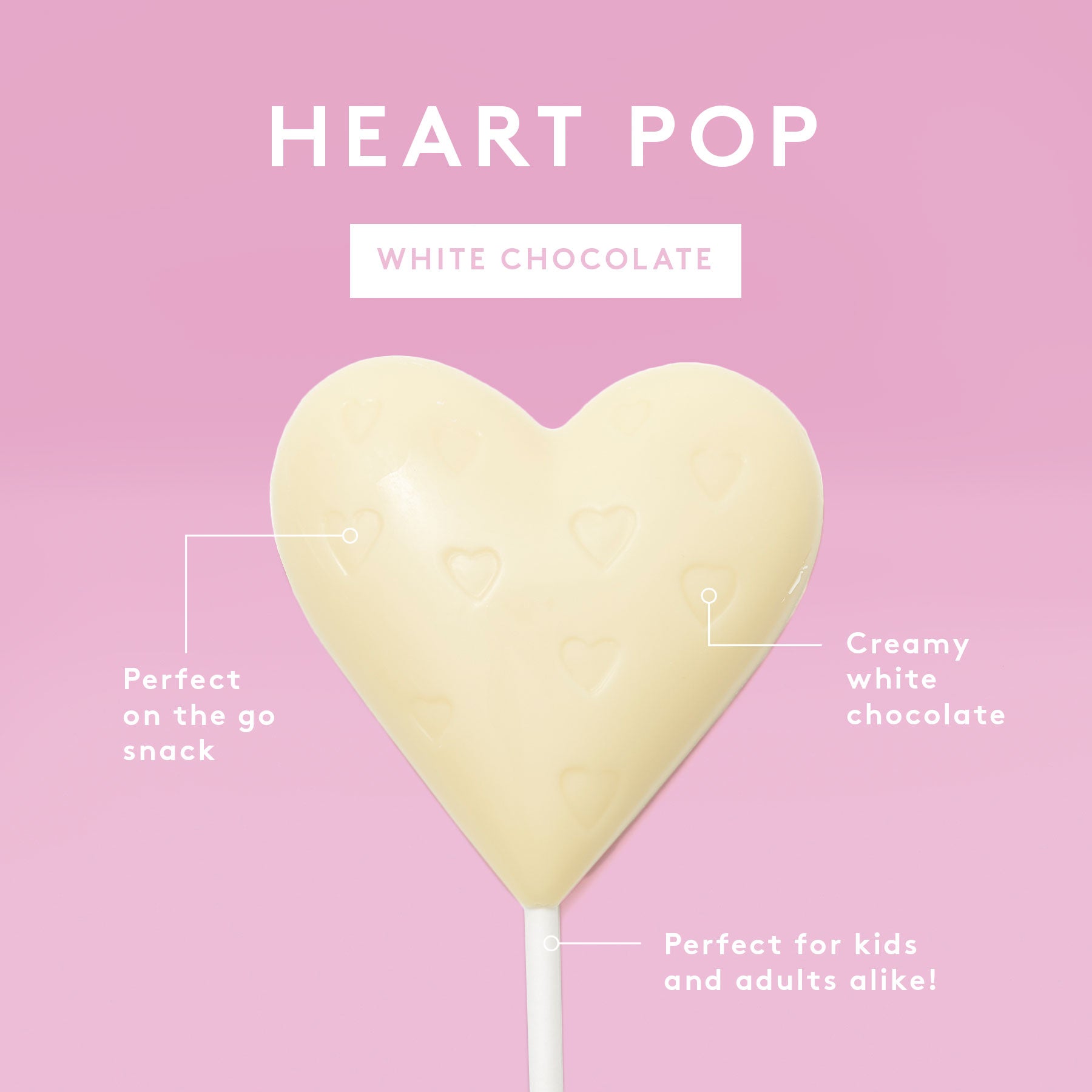 Heart Pop | White Chocolate
