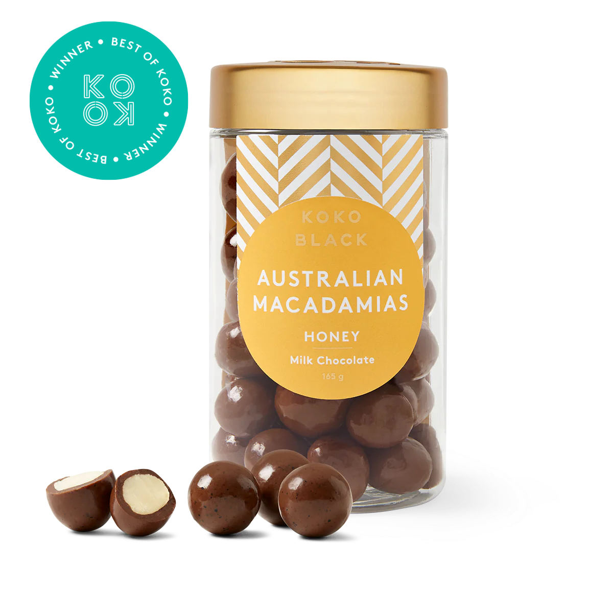 Honey Macadamias 165g | Milk Chocolate