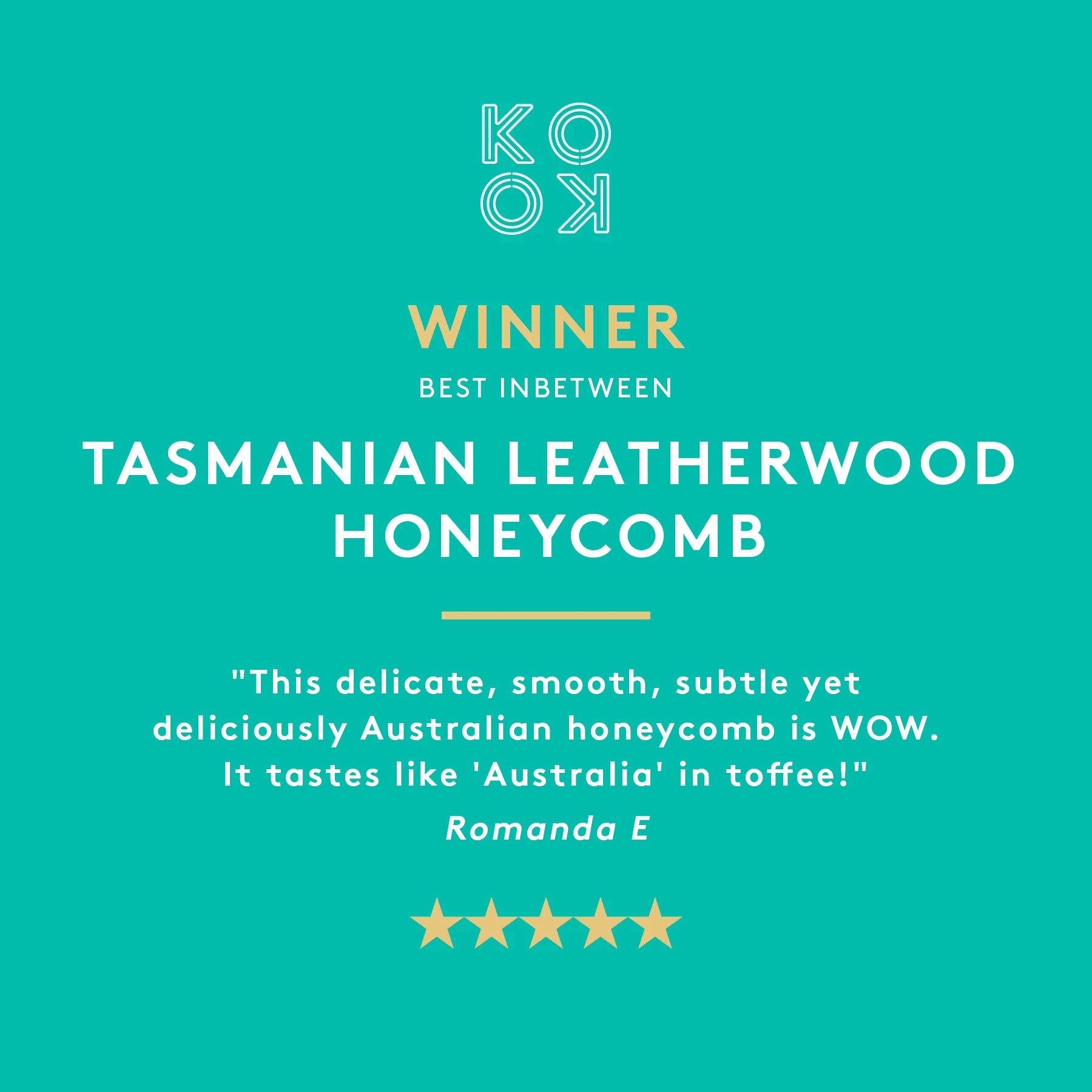 Tasmanian Leatherwood Honeycomb | Dark Chocolate