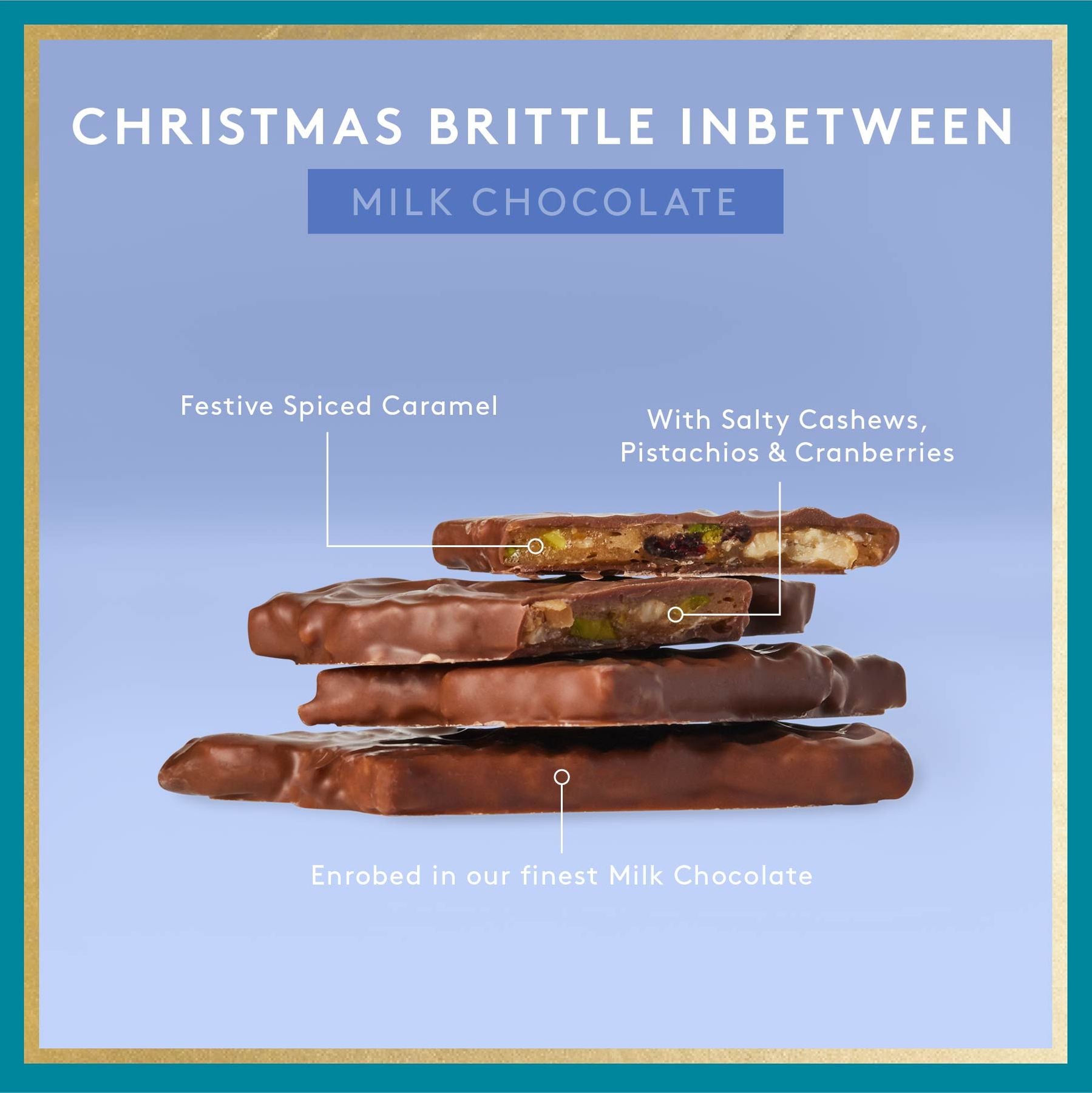 Christmas Brittle 250g | Milk Chocolate