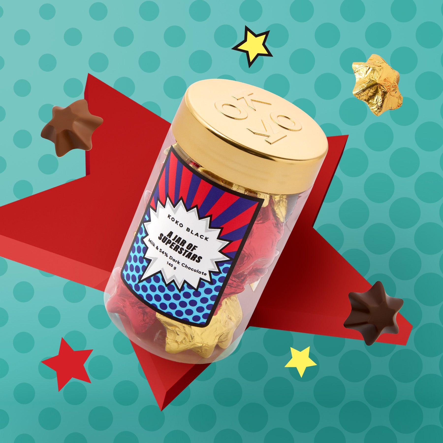 Jar of Superstars | Milk & Dark Chocolate