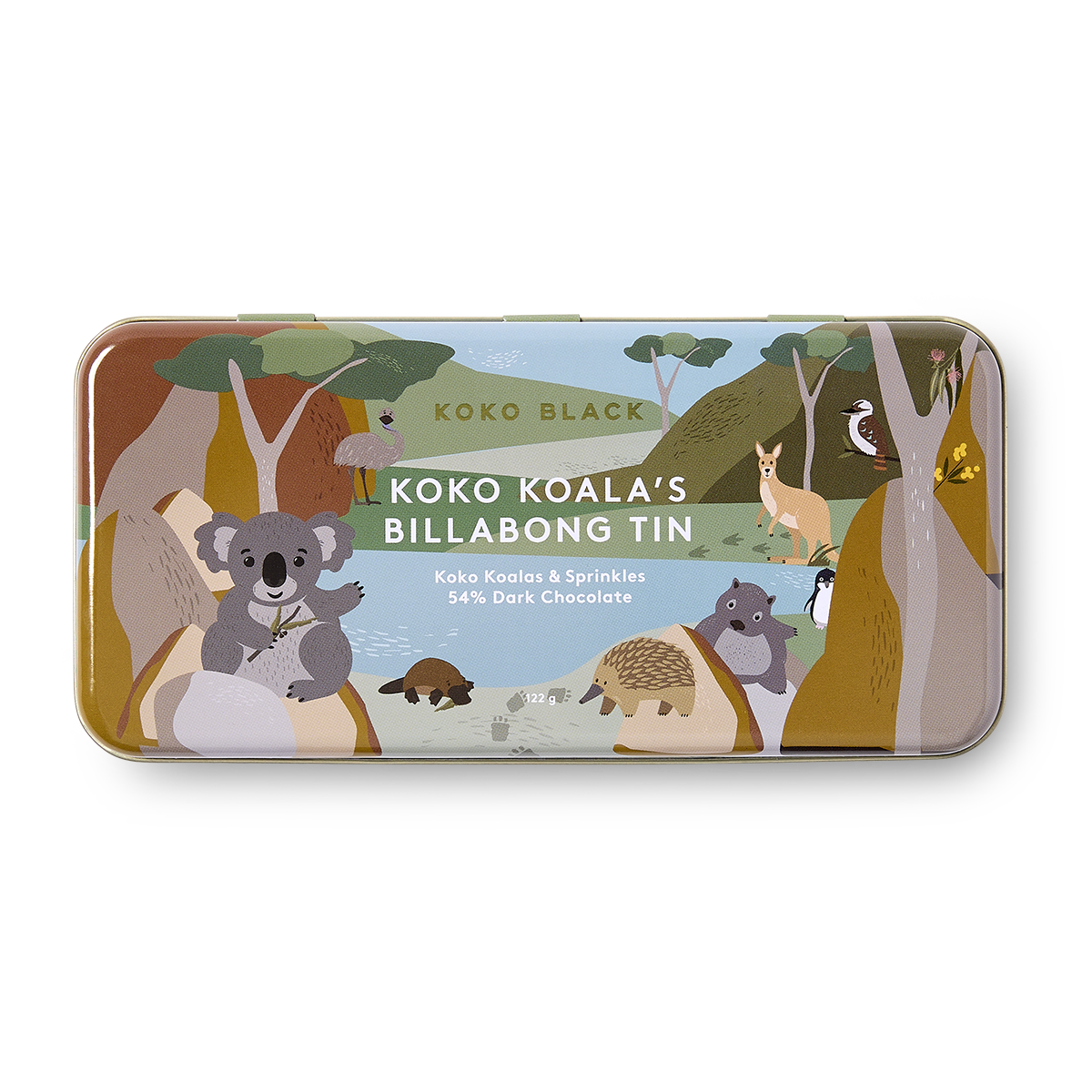 Koko Koala's Outback Tin | Dark Chocolate Sprinkles