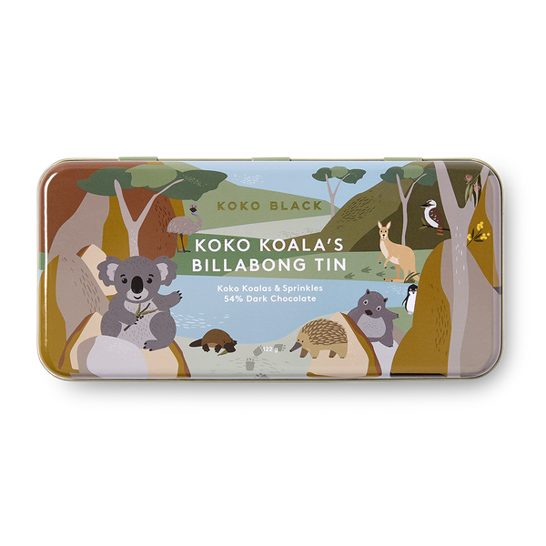 Koko Koala's Outback Tin | Dark Chocolate Sprinkles – Koko Black
