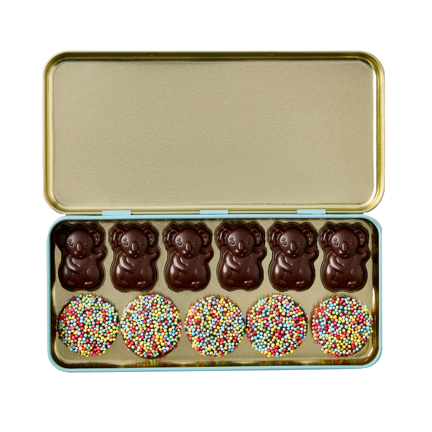 Koko Koala's Outback Tin | Dark Chocolate Sprinkles