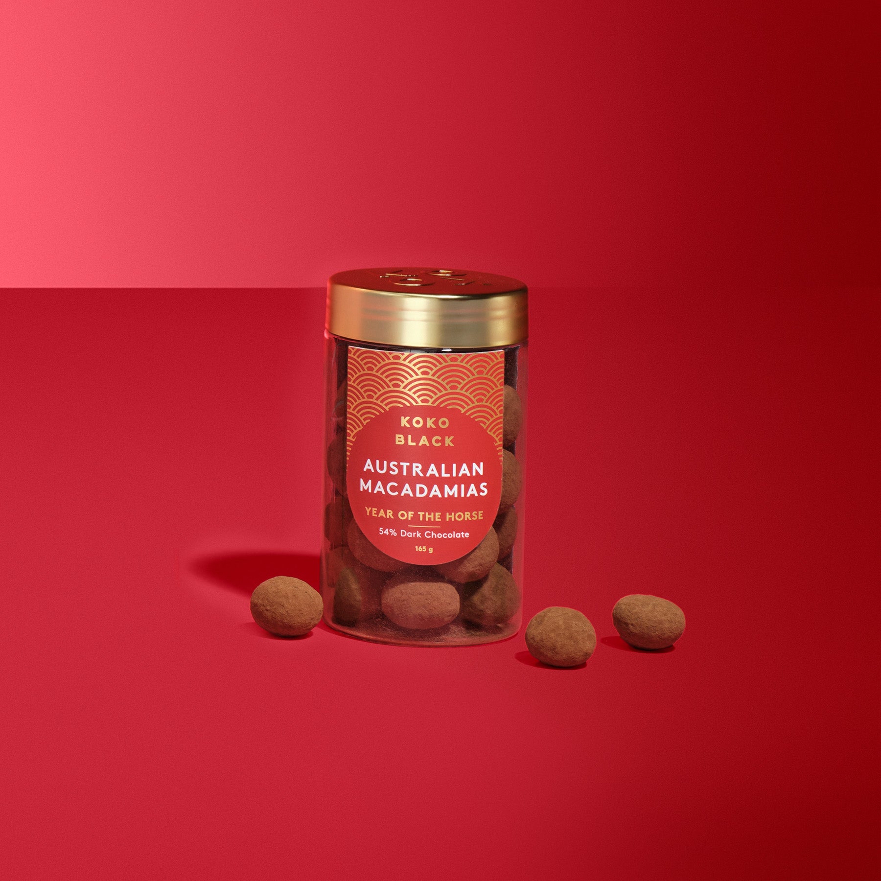 Lunar New Year Macadamias 165g | Dark Chocolate