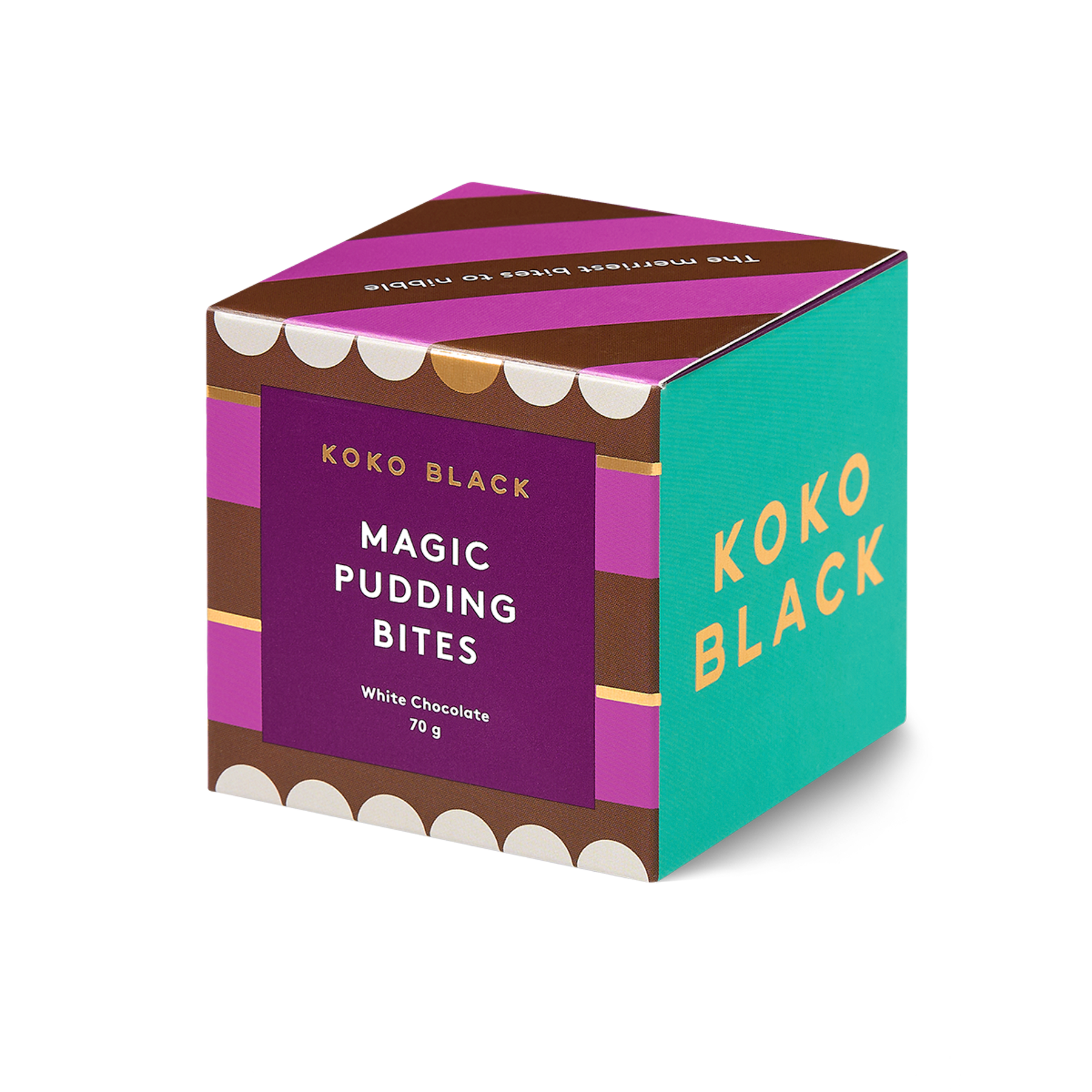 Magic Pudding Bites Cube | White Chocolate