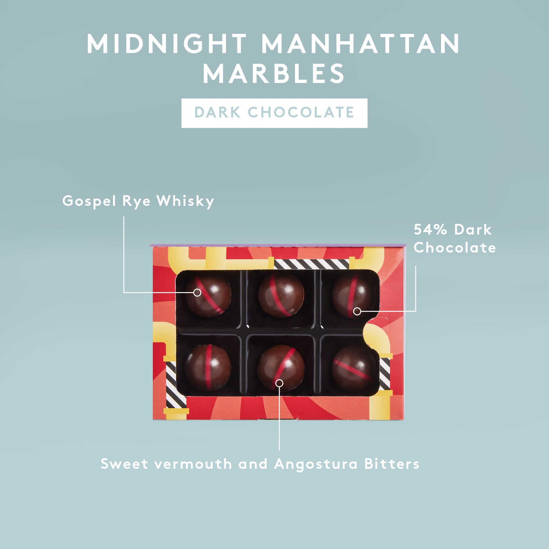 Midnight Manhattan Marbles | Dark Chocolate