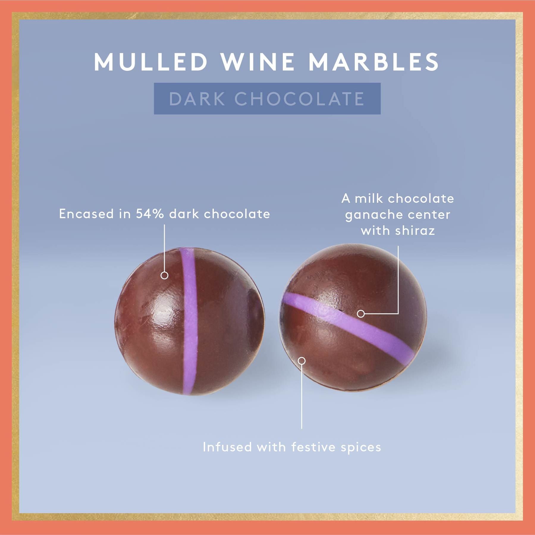 Mulled Wine Marbles | Dark Chocolate