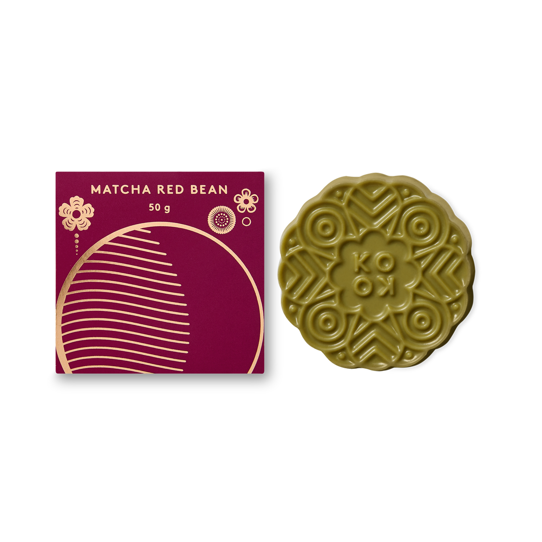 Matcha Red Bean Mooncake