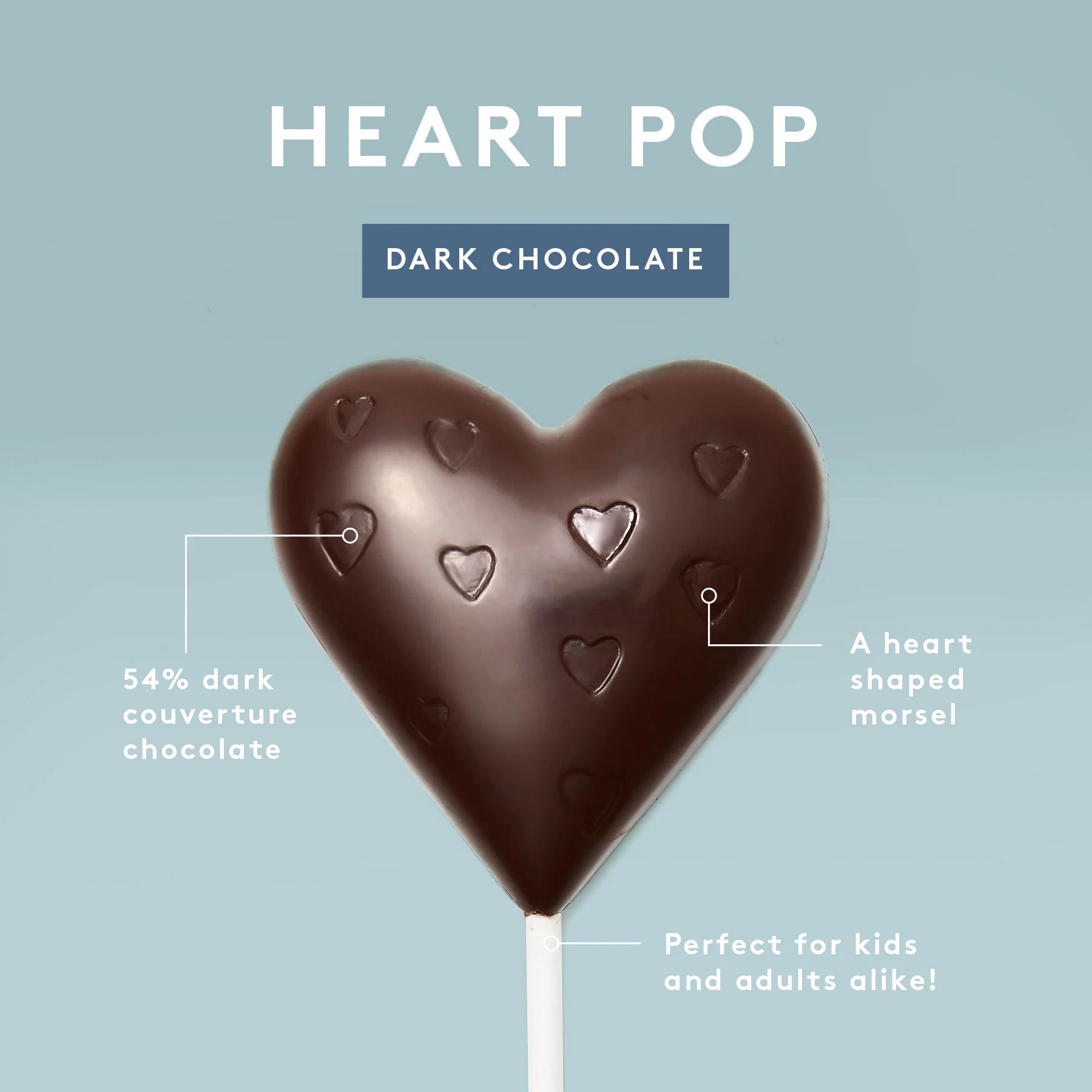 Heart Pop | 54% Dark Chocolate
