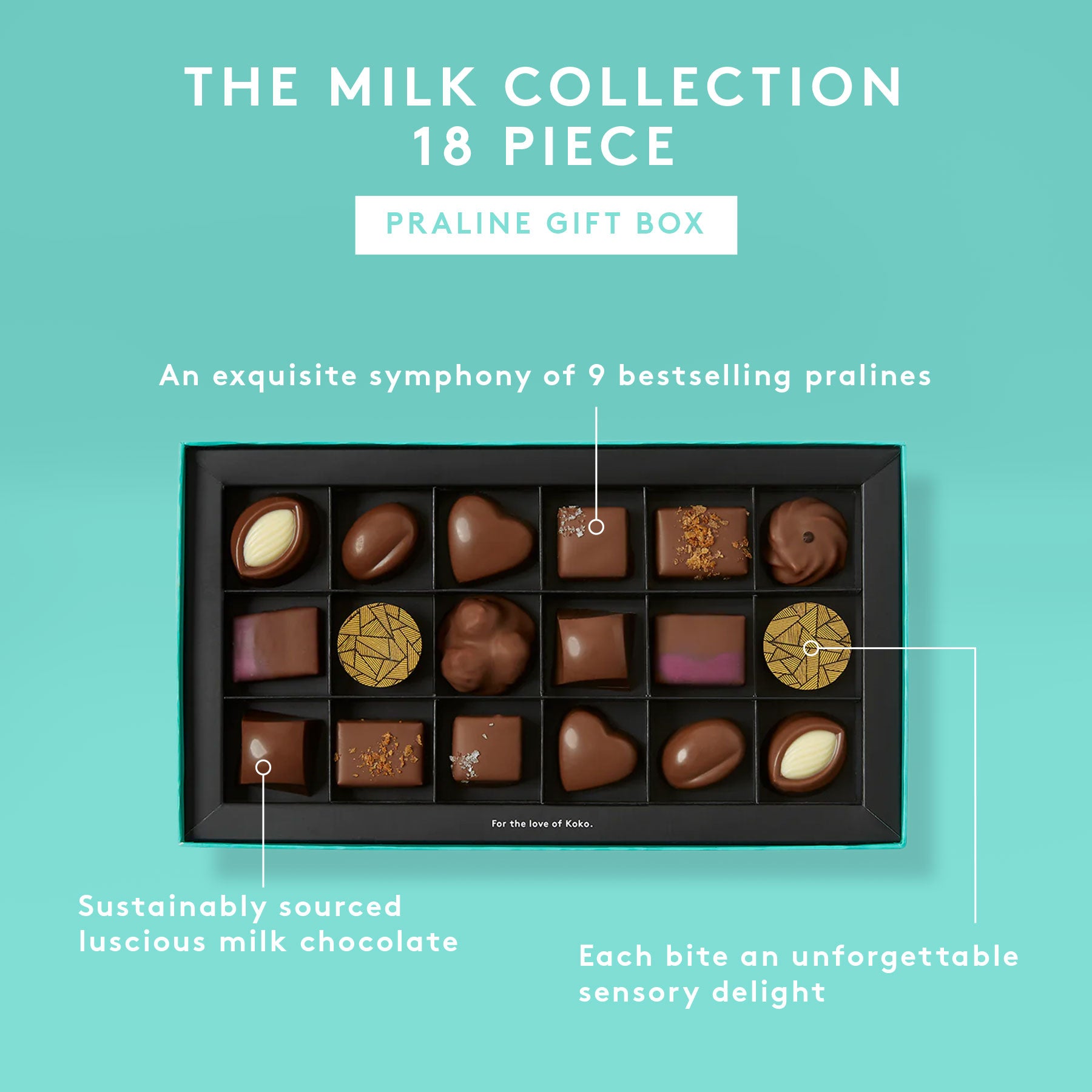 The Milk Collection Praline Gift Box | 18 Piece