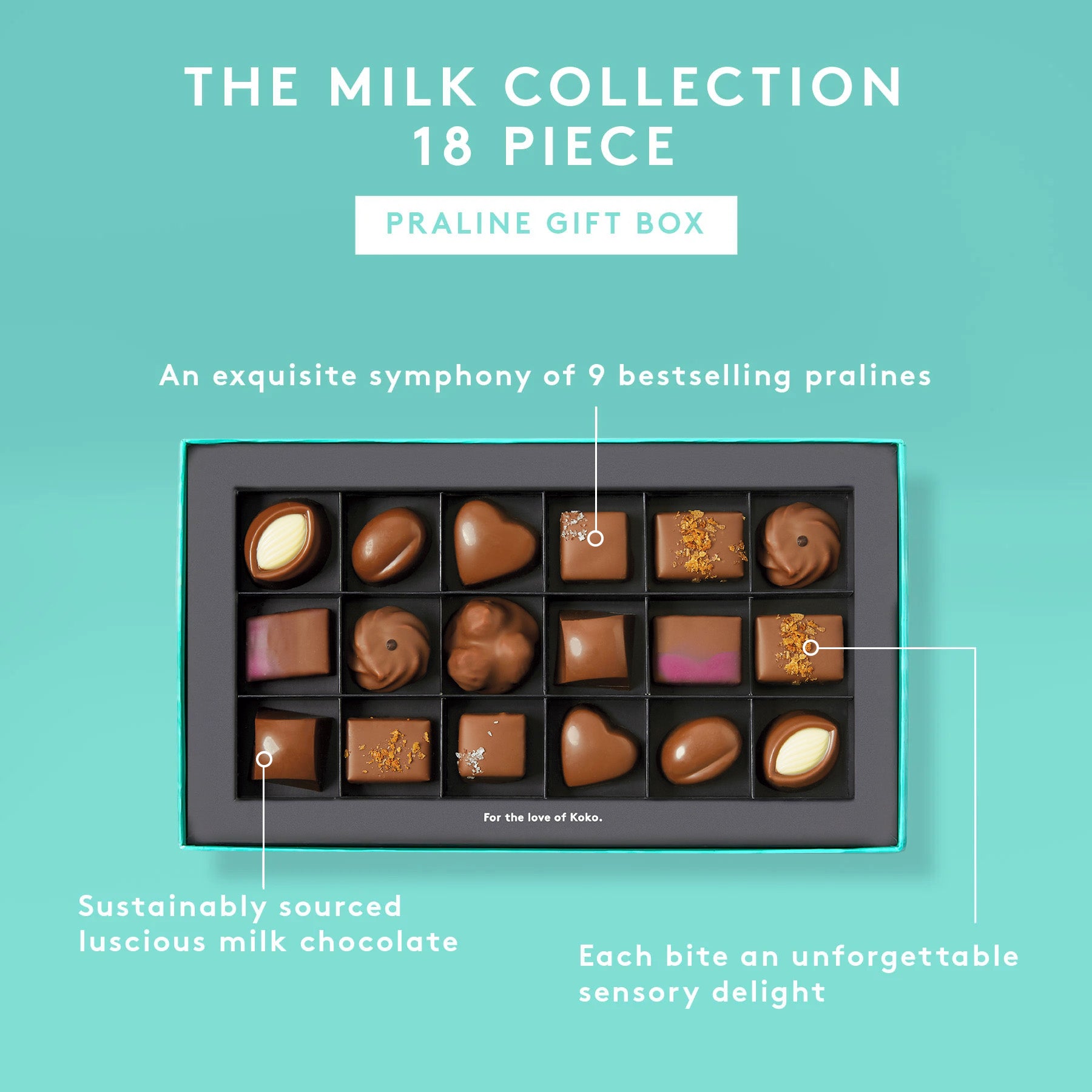 The Milk Collection Praline Gift Box | 18 Piece
