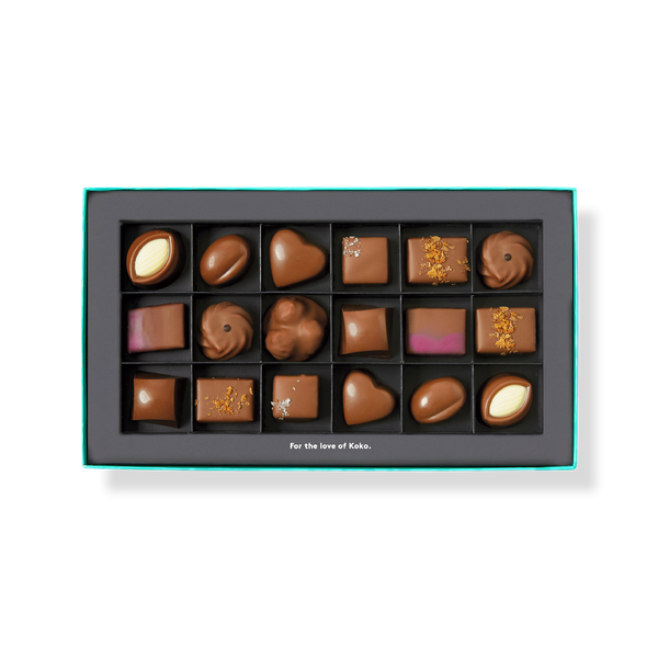 The Milk Collection Praline Gift Box | 18 Piece – Koko Black Chocolate