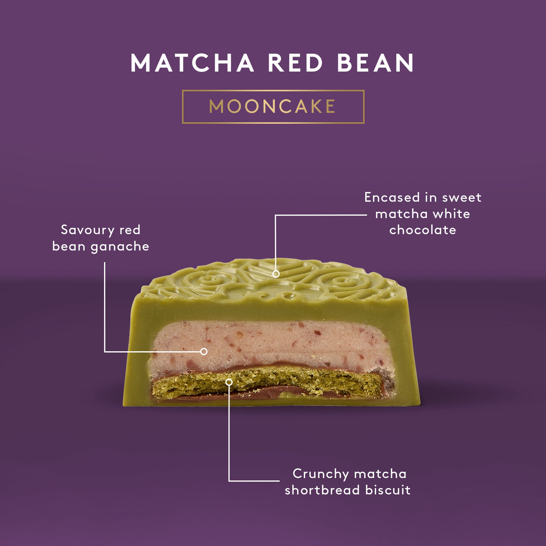 Matcha Red Bean Mooncake