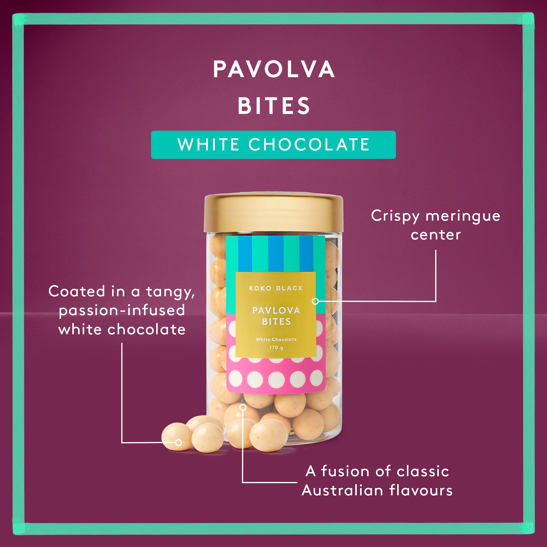 Pavlova Bites | White Chocolate