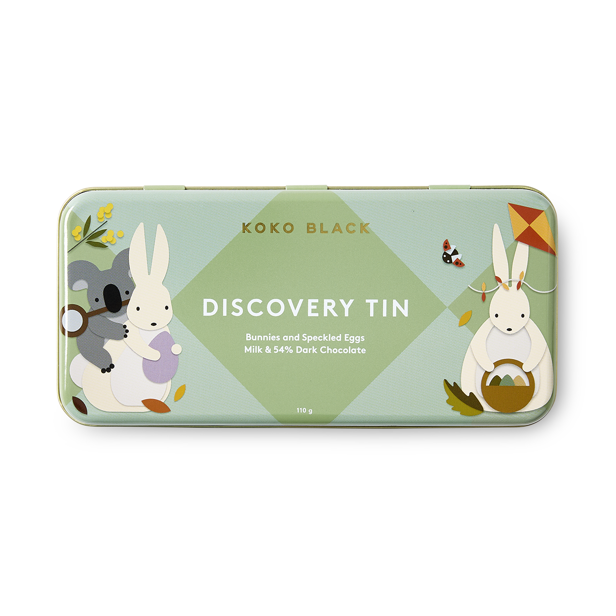 Bunnies and Speckled Eggs Discovery Tin | Milk & 54% Dark Chocolate